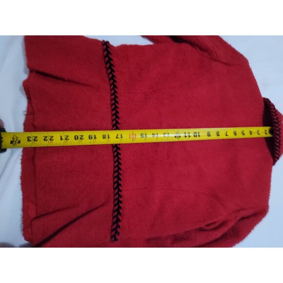 Peck & Peck Vintage Red Retro Jacket Nubbly Weave Classic Retro sz 4 - Picture 12 of 12